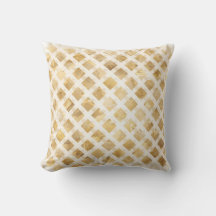 Luxe, goud witte roosterpatroon, kruisvormig