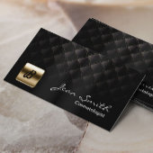 Luxe Goud & Zwart Cosmetoloog Visitekaartje