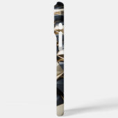 Luxe Goud Zwart Geometrisch 3D Patroon Case-Mate iPhone Case (Achterkant / Links)