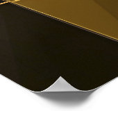 Luxe Goud Zwart Geometrisch Mozaïek Poster (Hoek)