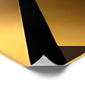 Luxe Goud Zwart Grafisch Poster (Hoek)