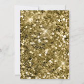 Luxe Goud  Zwart Islamitisch Bruiloft Kaart (Achterkant)