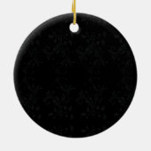Luxe goud zwart monogram keramisch ornament (Achterkant)