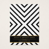 Luxe Goud Zwart Wit Oorbel Display Kaarten Visitekaartjes (Voorkant)