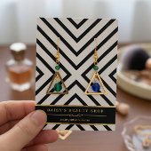 Luxe Goud Zwart Wit Oorbel Display Kaarten Visitekaartjes