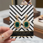 Luxe Goud Zwart Wit Oorbel Display Kaarten Visitekaartjes