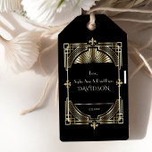 Luxe Goud Zwarte Great Gatsby Roaring Twenties Bru Cadeaulabel