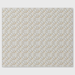 Luxe Goudader Witte Marmer Steen Design Cadeaupapier