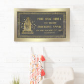 Luxe goudbijenkorsbijenkorf spandoek (Insitu)