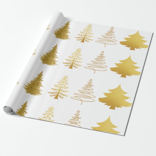 Luxe goudboom cadeaupapier (Uitgerold)