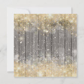 Luxe goudconfetti kerstfeest kaart (Achterkant)