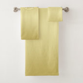 Luxe gouddecoratie op goud en zilver, Monogram Bad Handdoek (Insitu)