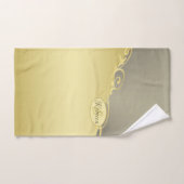 Luxe gouddecoratie op goud en zilver, Monogram Bad Handdoek (Handdoek)