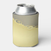 Luxe gouddecoratie op goud en zilver, Monogram Blikjeskoeler (Blikje Voorkant)