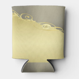 Luxe gouddecoratie op goud en zilver, Monogram Blikjeskoeler