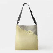 Luxe gouddecoratie op goud en zilver, Monogram Crossbody Tas (Achterkant)