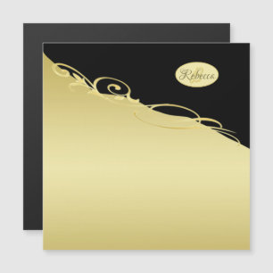 Luxe gouddecoratief op goud en zwart, Monogram