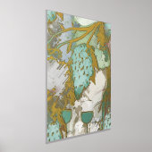 Luxe gouden abstracte druiven Fine Art Real Folie Afdrukken (Laagn)