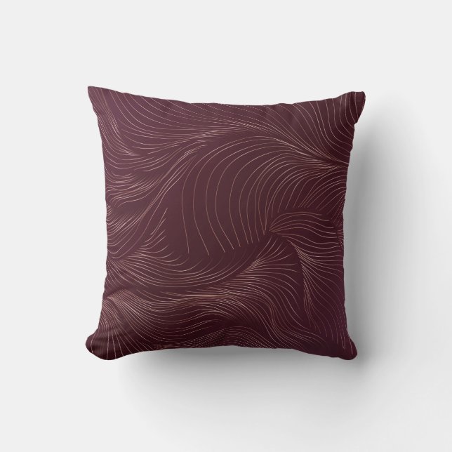 Luxe gouden achtergrond. Art Deco Pattern Vintage Kussen (Voorkant)