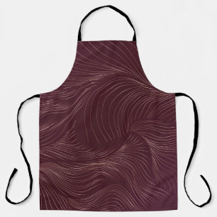 Luxe gouden achtergrond. Art Deco Pattern Vintage Schort
