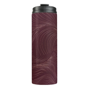 Luxe gouden achtergrond. Art Deco Pattern Vintage Thermosbeker