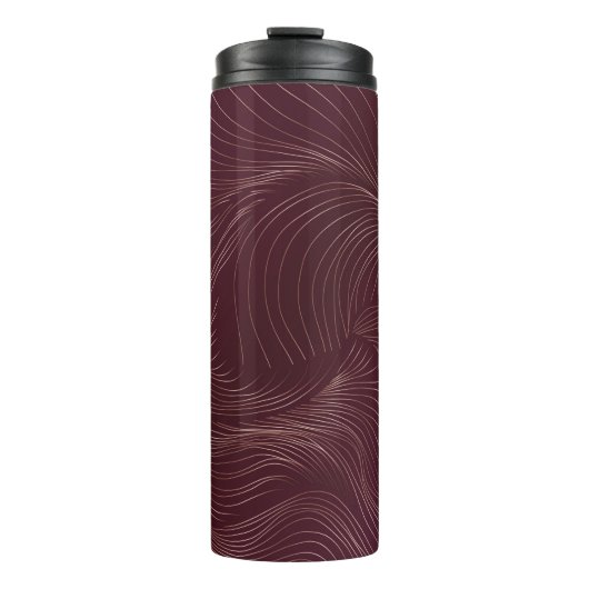 Luxe gouden achtergrond. Art Deco Pattern Vintage Thermosbeker (Voorkant)