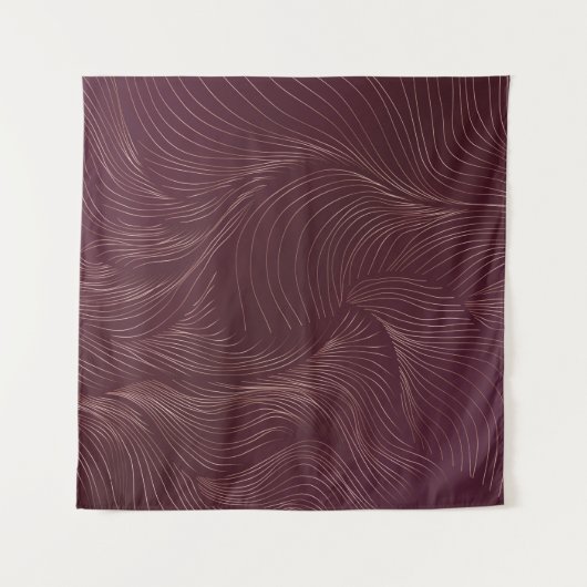 Luxe gouden achtergrond. Art Deco Pattern Vintage Wandkleed (Voorkant)