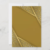 Luxe Gouden Achthoekige Ramadan Iftar-diner Kaart (Achterkant)