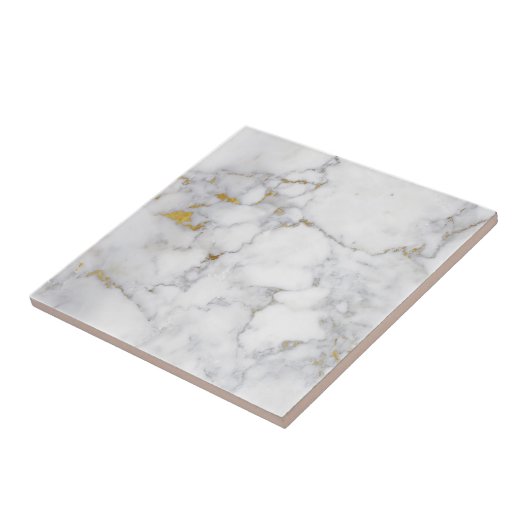 Luxe Gouden aderen marmer Tegeltje (Zijkant)