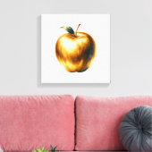 Luxe gouden appel canvas afdruk (Insitu (Woonkamer))