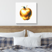 Luxe gouden appel canvas afdruk (Insitu (Slaapkamer))