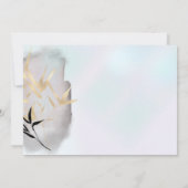 Luxe Gouden Bamboe Monogram Nota Kaart Notitiekaartje (Achterkant)