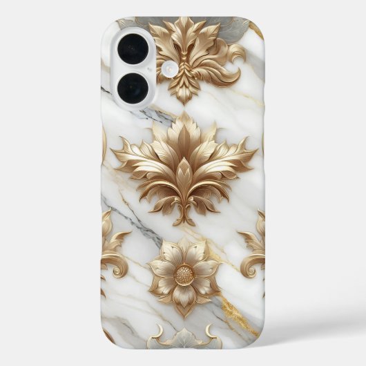 Luxe gouden barokke telefoonhoes Case-Mate iPhone case (Achterkant)