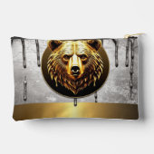 Luxe Gouden Beer Embleem Metaal Stijl 🐻 Etui (Achterkant)