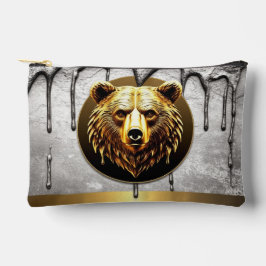 Luxe Gouden Beer Embleem Metaal Stijl 🐻 Etui