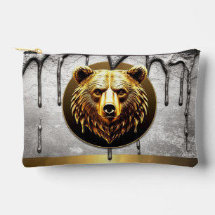 Luxe Gouden Beer Embleem Metaal Stijl 🐻 Etui