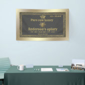 Luxe gouden bijenmakerskroon honingbij spandoek (Beurs)