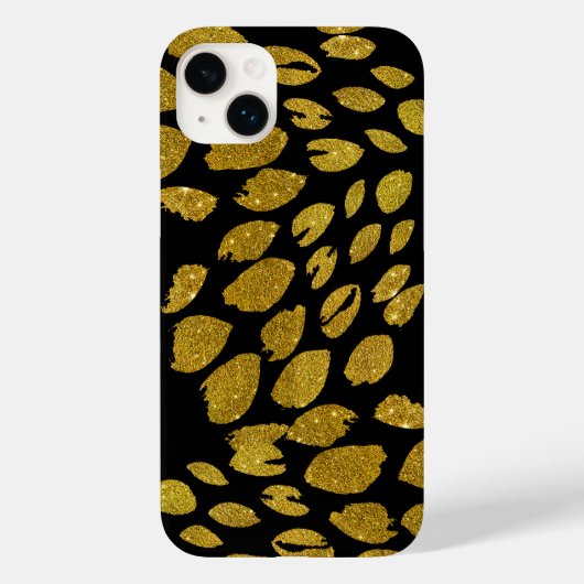 Luxe Gouden Bladeren Case-Mate iPhone Case (Achterkant)