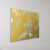 Luxe gouden bladeren pastel natuur echt folie afdrukken (Laagn)