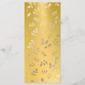 Luxe gouden bladeren Valentijn Kaart (Achterkant)