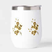 Luxe Gouden Bloem Glitter Typografie (Links)