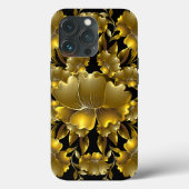Luxe Gouden Bloem Gravure Case-Mate iPhone Case (Achterkant)