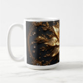 Luxe Gouden Bloem Koffiemok (Links)