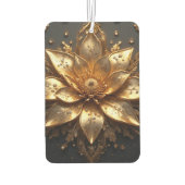 Luxe Gouden Bloem Luchtverfrisser (Achterkant)