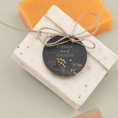 Luxe Gouden Bloem Minimalistische Trouwdag Bedankjes Labels