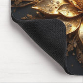 Luxe Gouden Bloem Muismat (Hoek)