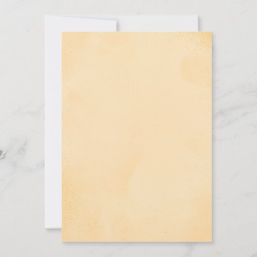 Luxe Gouden Bloem Save the Date (Achterkant)