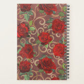 Luxe Gouden Bloemen Elegante Chic Klasse Aangepast Planner (Achterkant)