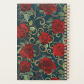 Luxe Gouden Bloemen Elegante Chic Klasse Maatwerk Planner (Achterkant)