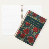 Luxe Gouden Bloemen Elegante Chic Klasse Maatwerk Planner (Display)